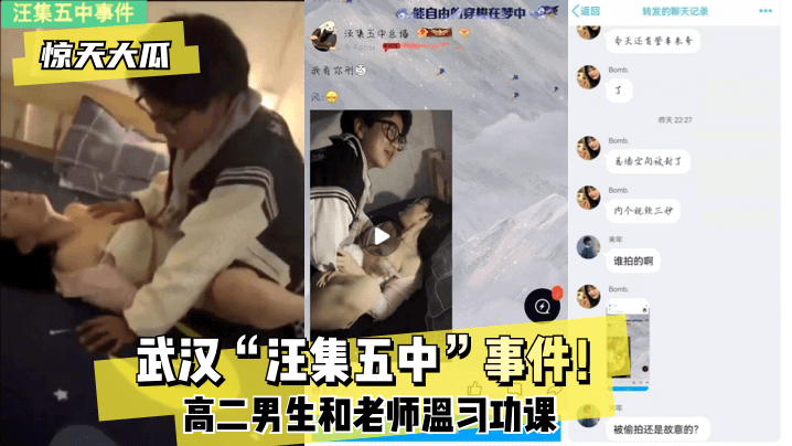 惊天大瓜武汉汪集五中事件高二男生和老师温习功课.封面